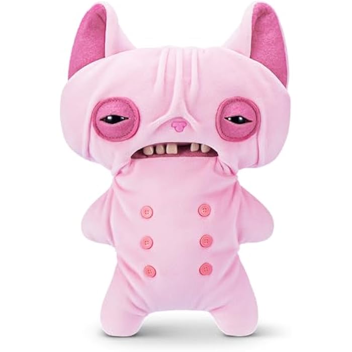 Fuggler Alley Cats 9-Inch Plush Toy (Wrinkle Mcstinkles) by ZURU ?C Funny Ugly Monster Stuffed Animal with Human-Like Teeth. Collectible Plush for Kids. Tweens. Teens. Adults & Cat-Loving Weirdos