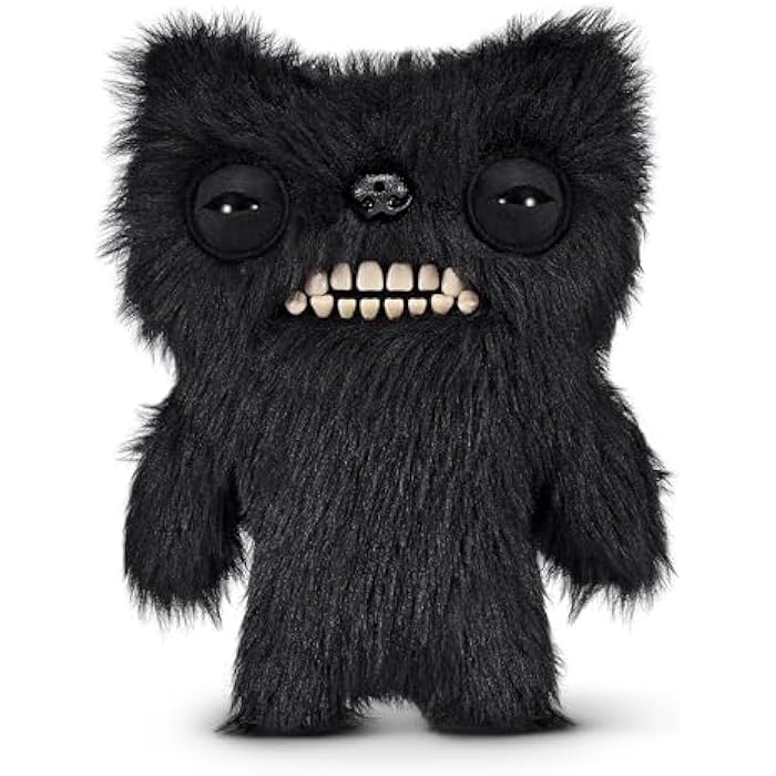 Fuggler Fart Face 9-inch Assortment Series 1 (Munch Munch ?C Black Long) by ZURU. Funny Ugly Monster Plush Toy