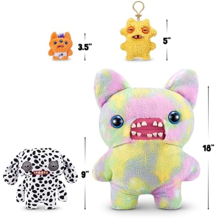 Fuggler Butt Ugly Pets 9-inch Series 1 by ZURU. Funny Ugly Monster Plush Toy (Annoyed Alien Dog. Cheeky Chonky Hamster) - Image 4