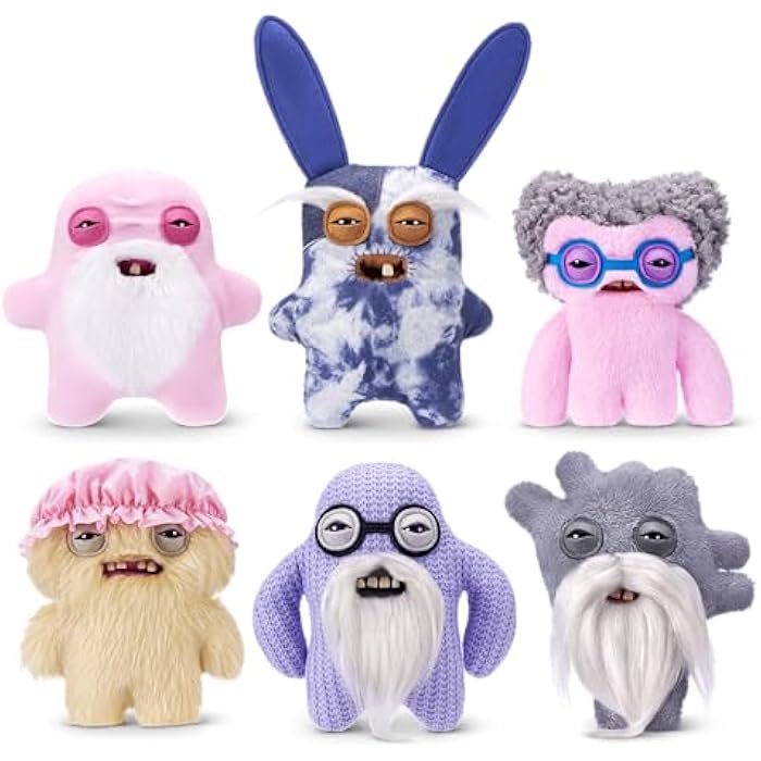 Fuggler Old Fogies 9-Inch Plush Toy (Mr Needles) by ZURU ?C Funny Ugly Monster Stuffed Animal with Human-Like Teeth. Collectible Plush for Kids. Tweens. Teens. Adults & Weird Toy Lovers - Image 2