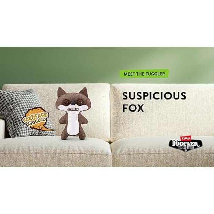 Fuggler Fart Face 9-inch Assortment Series 1 (Suspicious Fox - Chase) by ZURU. Funny Ugly Monster Plush Toy - Image 6