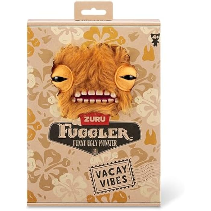 Fuggler Vacay Vibes by ZURU. Funny Ugly Monster. Plush. Collectible. Toy (Munch Munch - Ginger) - Image 2