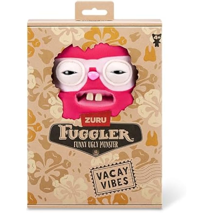 Fuggler Vacay Vibes by ZURU. Funny Ugly Monster. Plush. Collectible. Toy (Rabid Rabbit - red) - Image 2