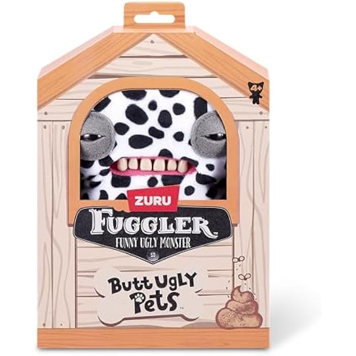 Fuggler Butt Ugly Pets 9-inch Series 1 by ZURU. Funny Ugly Monster Plush Toy (Annoyed Alien Dog. Cheeky Chonky Hamster) - Image 2