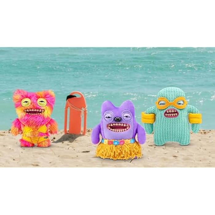 Fuggler Vacay Vibes by ZURU. Funny Ugly Monster. Plush. Collectible. Toy (Sketchy Squirrel - Pink) - Image 6