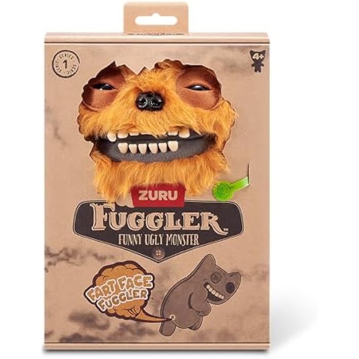 Fuggler Fart Face 9-inch Assortment Series 1 (Count Underoo Mcgoo - Long Pile) by ZURU. Funny Ugly Monster Plush Toy - Image 2