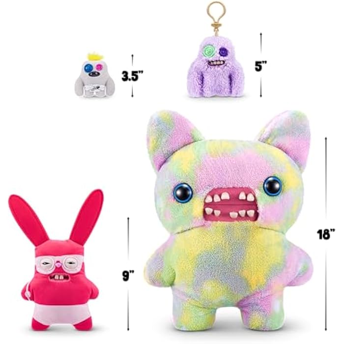 Fuggler Vacay Vibes by ZURU. Funny Ugly Monster. Plush. Collectible. Toy (Rabid Rabbit - red) - Image 3