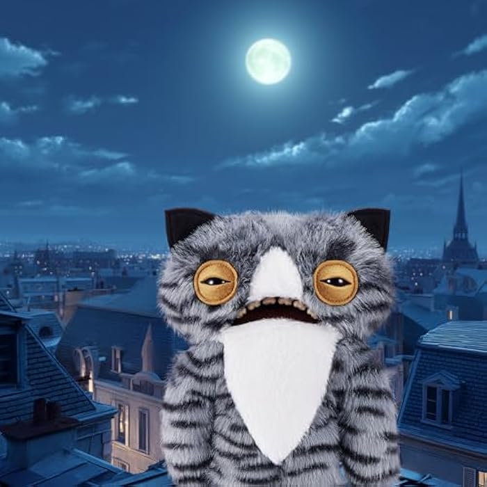 Fuggler Alley Cats 9-Inch Plush Toy (Wide Eyed Cat) by ZURU ?C Funny Ugly Monster Stuffed Animal with Human-Like Teeth. Collectible Plush for Kids. Tweens. Teens. Adults & Cat-Loving Weirdos - Image 3