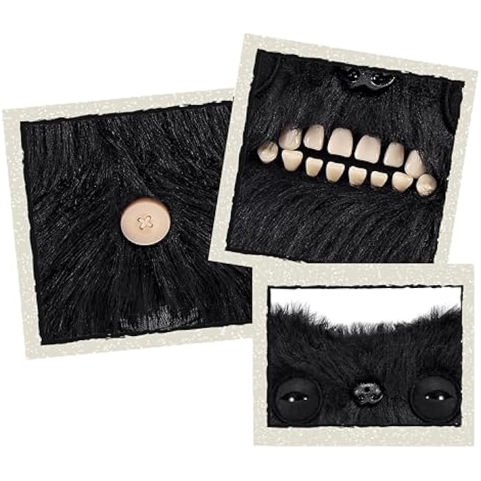 Fuggler Fart Face 9-inch Assortment Series 1 (Munch Munch ?C Black Long) by ZURU. Funny Ugly Monster Plush Toy - Image 3
